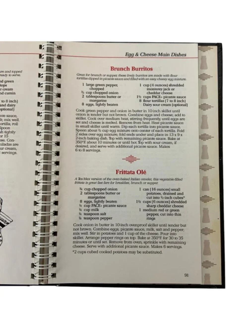 Pace Picante Sauce 40th Anniversary Recipe Collection Cookbook Tex-Mex 1987